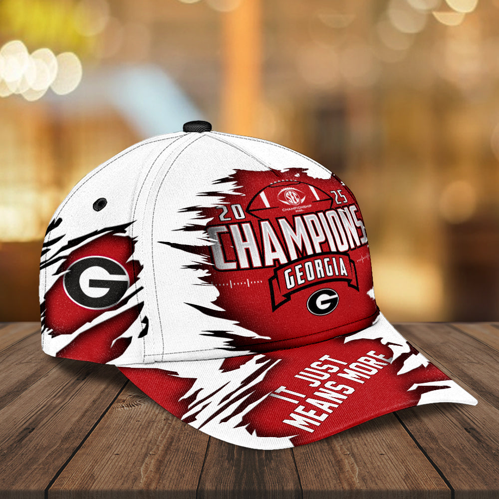 Georgia Bulldogs Football 2025 SEC Champions Classic Cap – MAITM14001