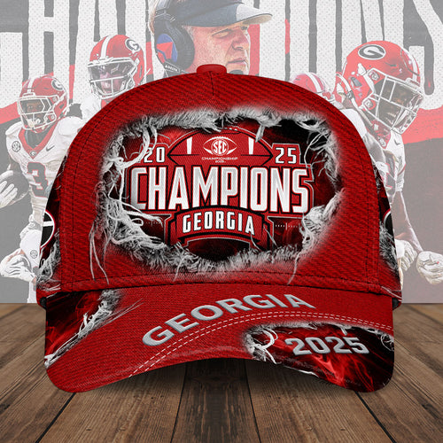 Georgia Bulldogs Football 2025 SEC Champions Classic Cap – TMTHU2504