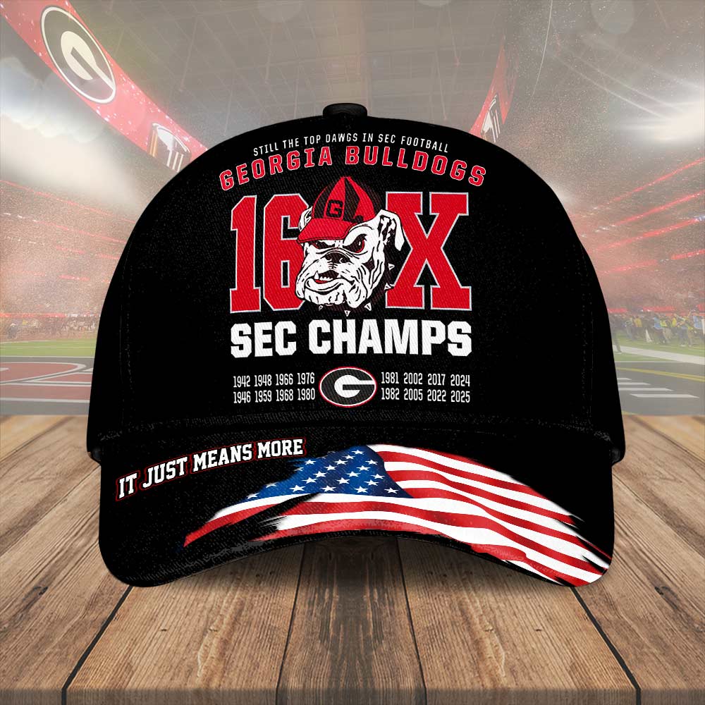 Georgia Bulldogs Football 2025 SEC Champions Classic Cap – HOATT15026