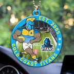 Gold Coast Titans Custom Shape 2-sided Acrylic Car Ornament – HOATT13371