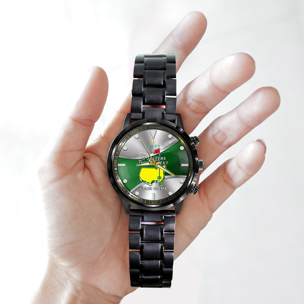 Personalized Masters Tournament x Rolex Black Stainless Steel Watch – MAITM 8971
