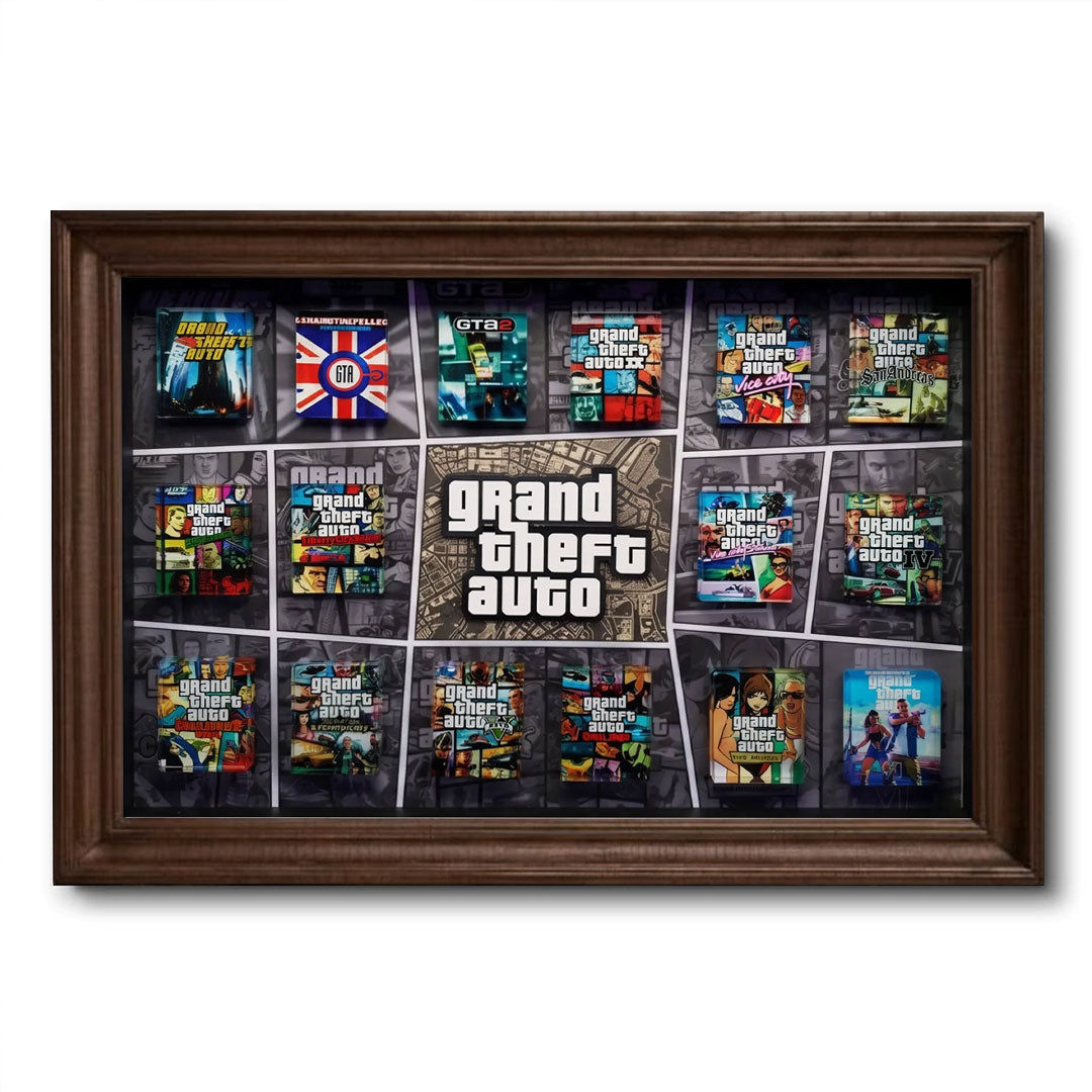 Grand Theft Auto Rectangle Canvas With Inner Frame – TMTHU7395