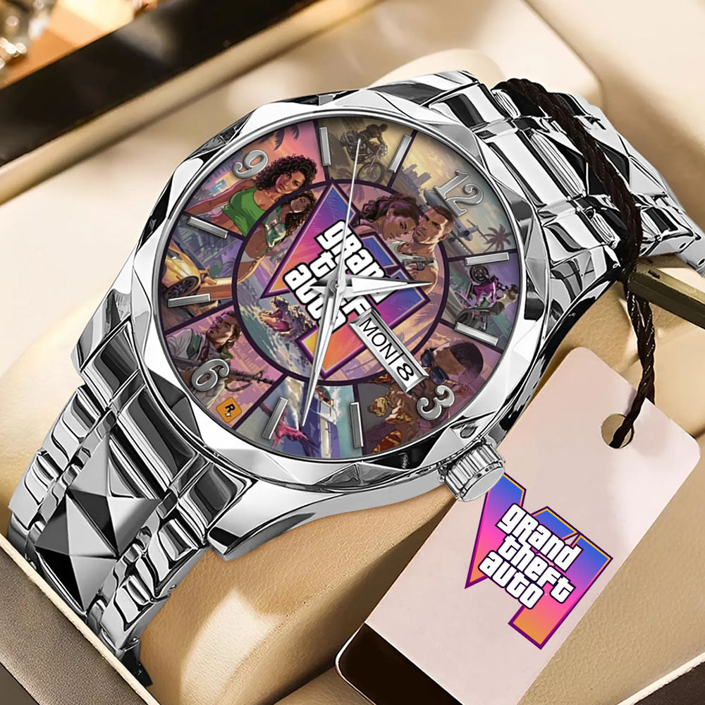 Grand Theft Auto VI Alloy Luxury Quartz Watch – GNE7920