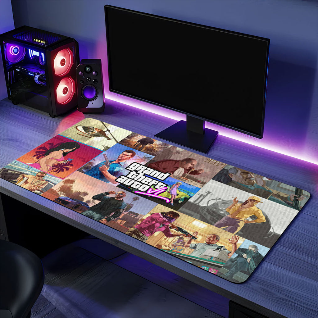 Grand Theft Auto VI Custom Gaming Desk Mat – TMTHU7064