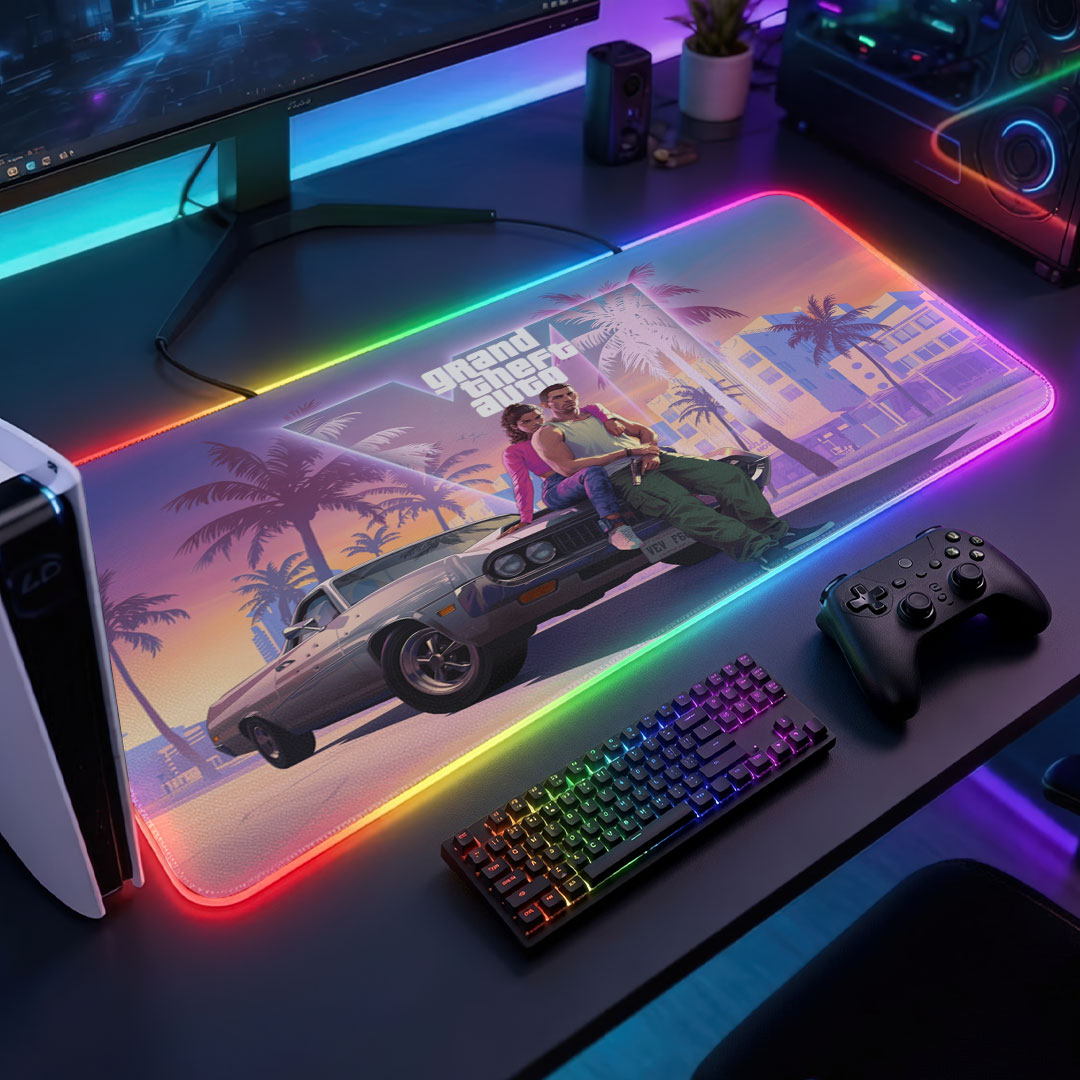 Grand Theft Auto VI Custom Gaming Desk Mat – TMTHU7065
