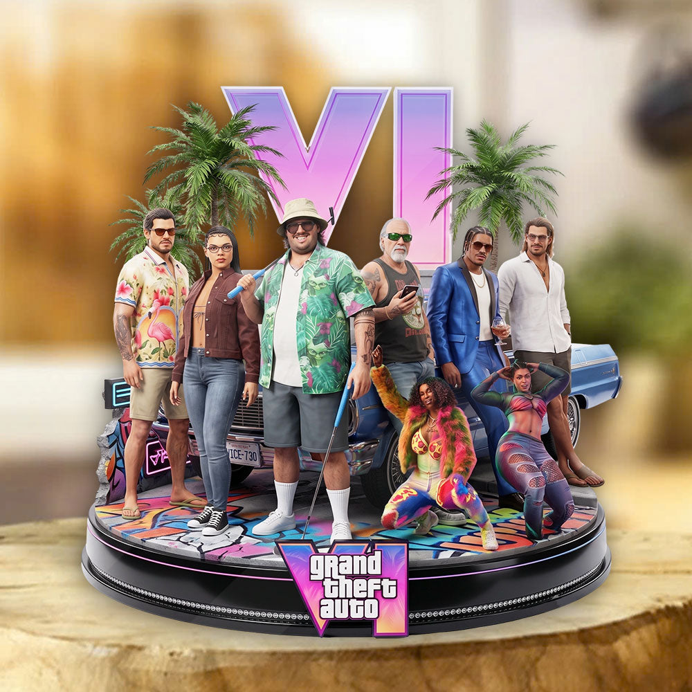 Grand Theft Auto VI Custom Shape Acrylic Plaque – TMTHU7316