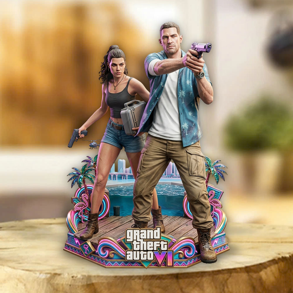 Grand Theft Auto VI Custom Shape Acrylic Plaque – TMTHU7354