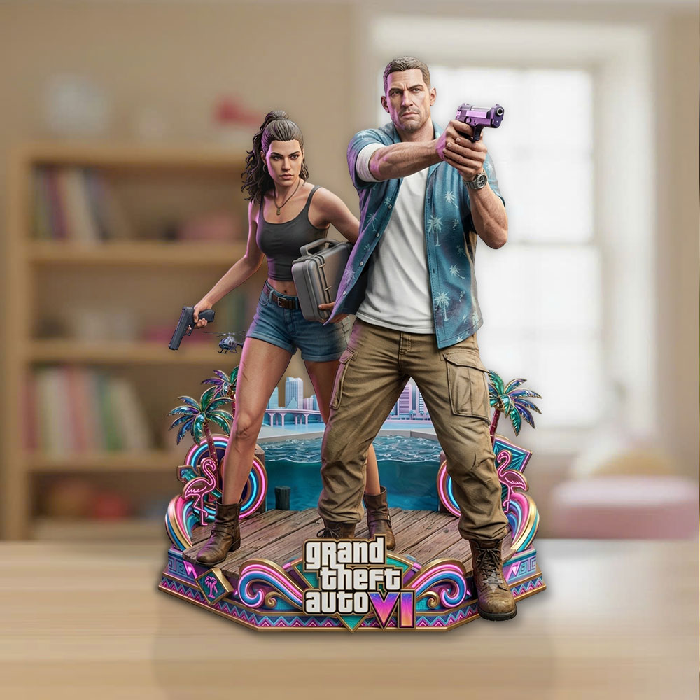 Grand Theft Auto VI Custom Shape Acrylic Plaque – TMTHU7354