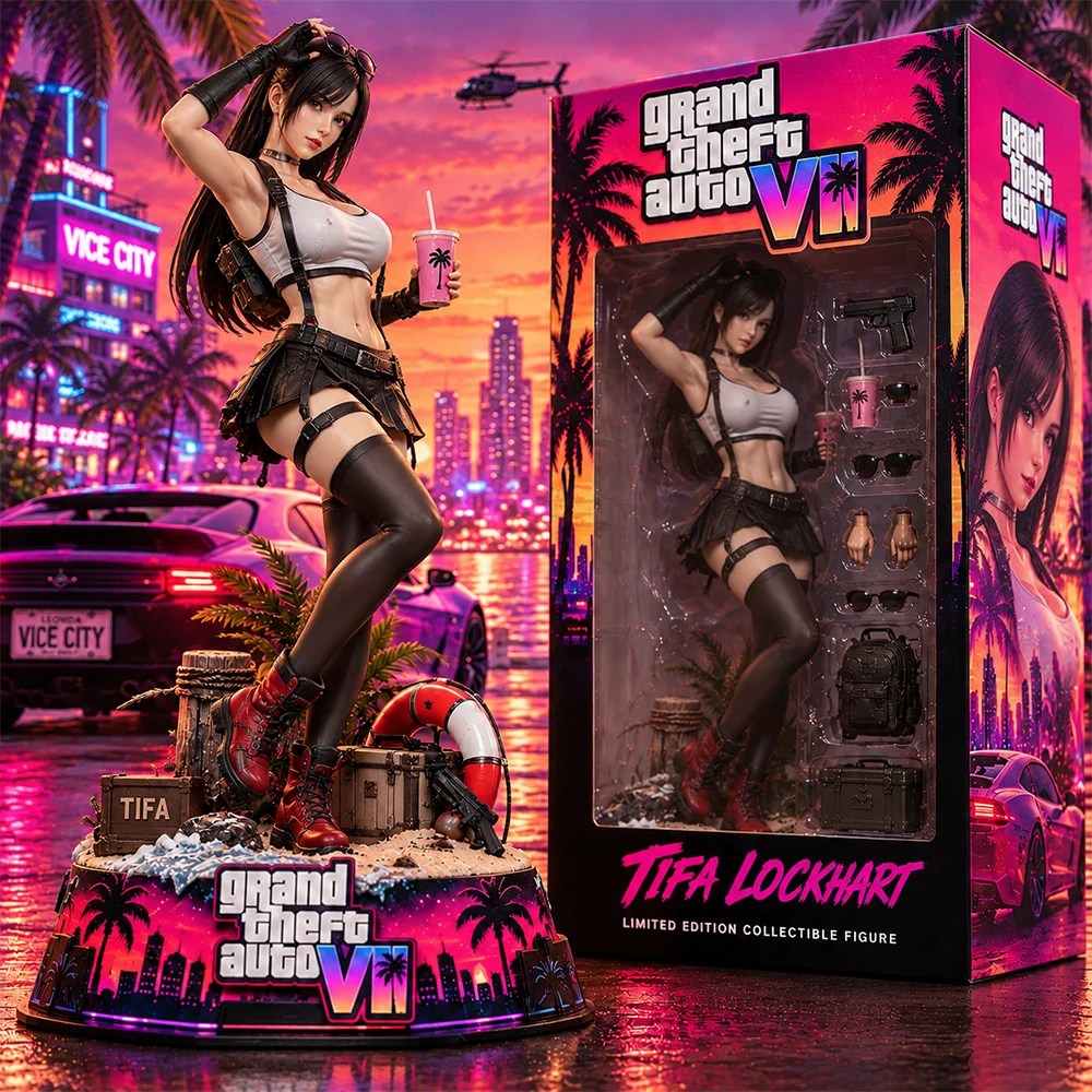 Grand Theft Auto VI x Tifa Lockhart 3D Collectible Vinyl Figure – TANTN26194