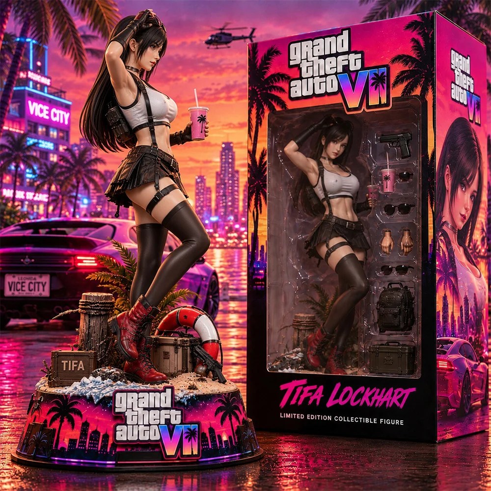 Grand Theft Auto VI x Tifa Lockhart 3D Collectible Vinyl Figure – TANTN26194