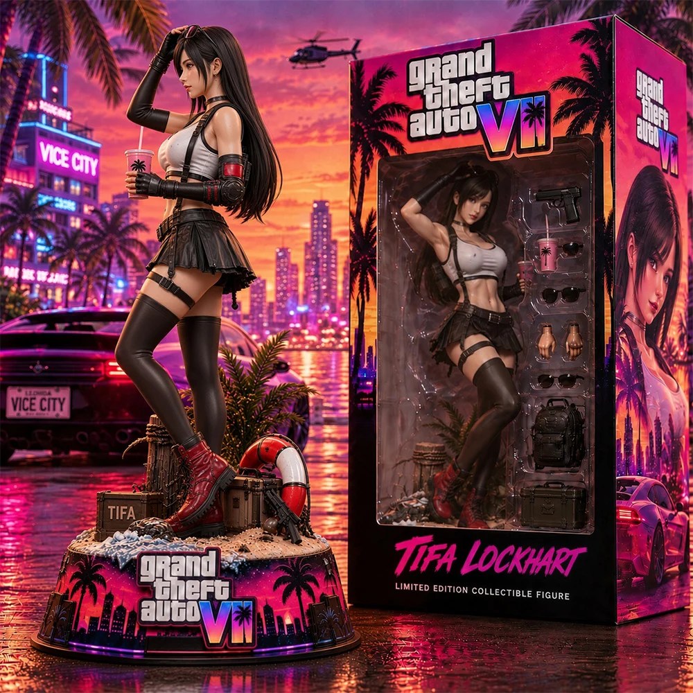 Grand Theft Auto VI x Tifa Lockhart 3D Collectible Vinyl Figure – TANTN26194