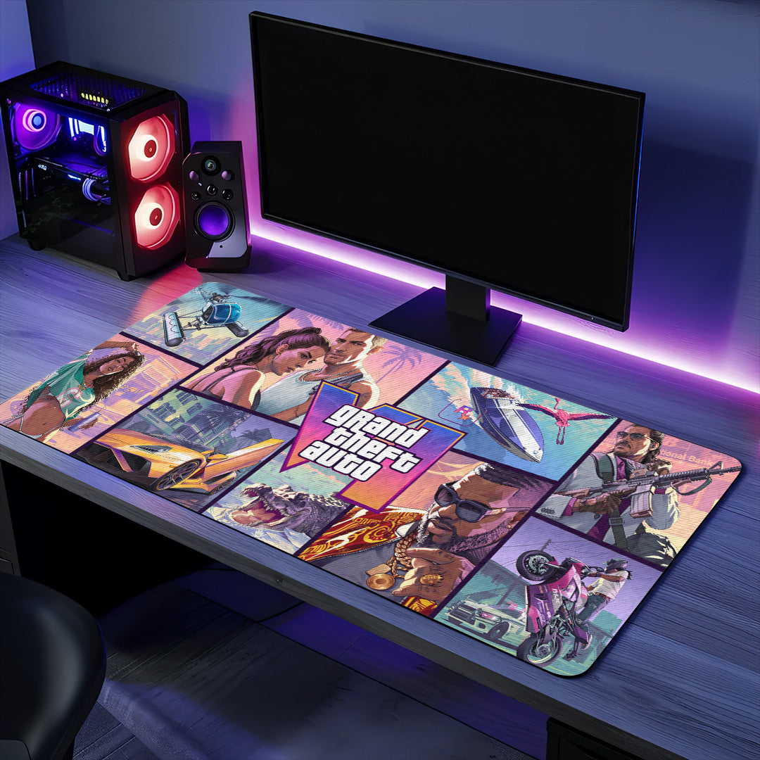 Grand Theft Auto VI Custom Gaming Desk Mat – GNE7186