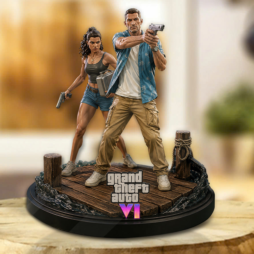 Grand Theft Auto VI Custom Shape Acrylic Plaque – GNE7327