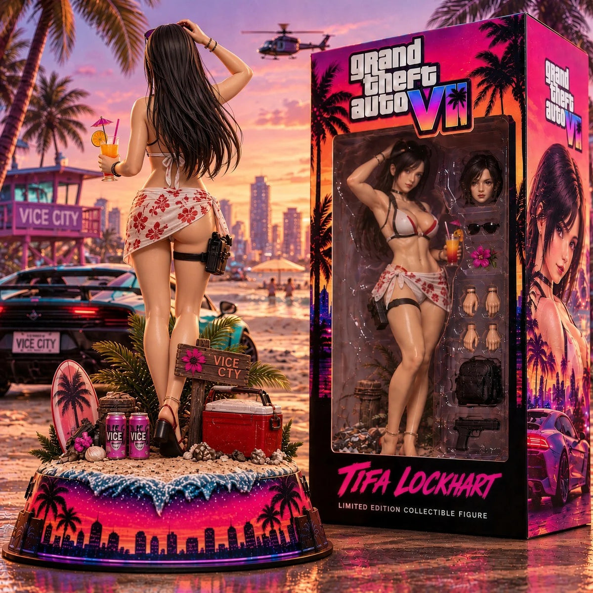 Grand Theft Auto VI x Tifa Lockhart 3D Collectible Vinyl Figure – TANTN26195