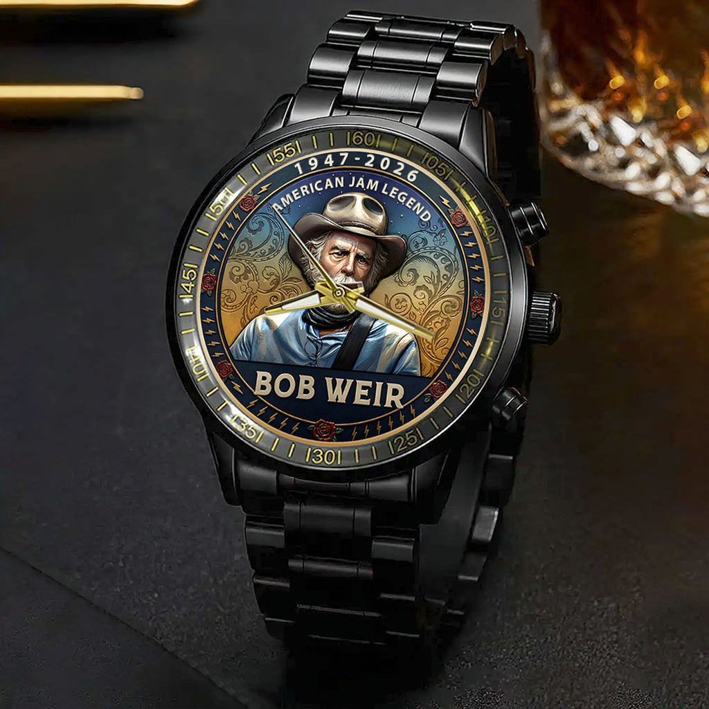 Grateful Dead x Bob Weir Black Stainless Steel Watch – HOATT15749