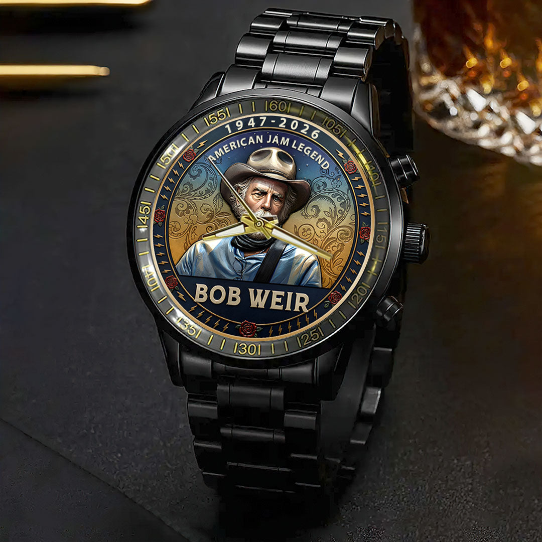 Grateful Dead x Bob Weir Black Stainless Steel Watch – HOATT15749