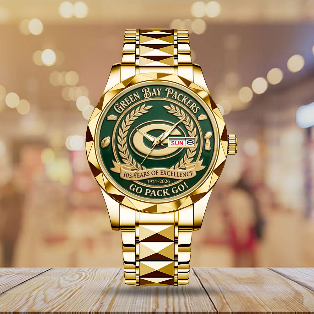 Green Bay Packers 105th Anniversary Alloy Luxury Quartz Watch – MAITM14257