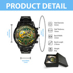 Green Bay Packers 105th Anniversary Black Stainless Steel Watch – HOATT15220