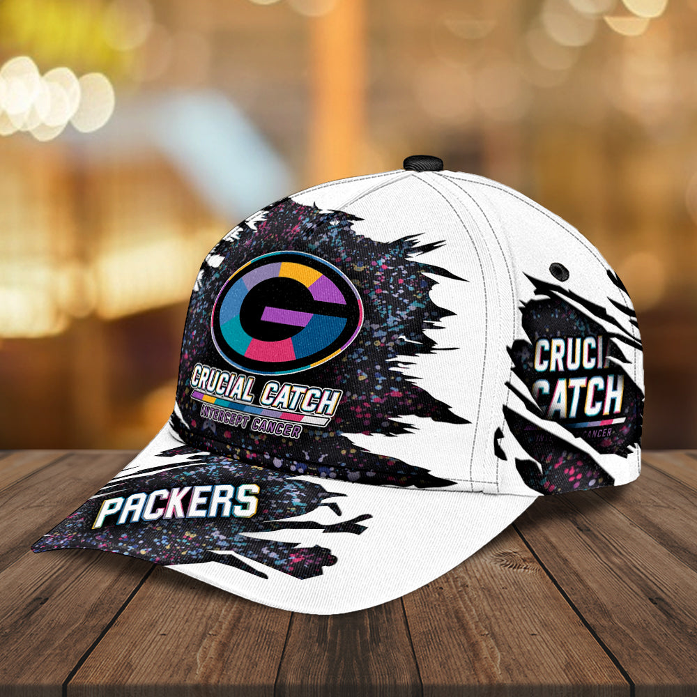 Green Bay Packers x Crucial Catch Intercept Cancer Classic Cap – MAITM12958