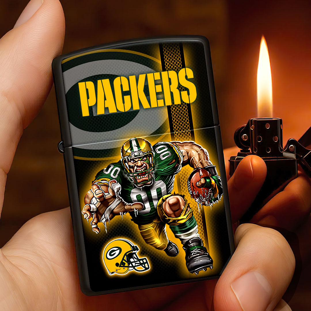 Green Bay Packers Zippo Lighter Case (No Insert) – HOATT13007