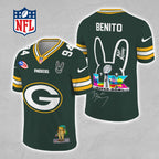 Green Bay Packers x Bad Bunny 3D Football Jersey – MAITM13310