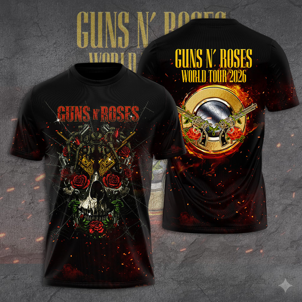 Guns N' Roses Tour 2026 3D Apparel – GNE6041