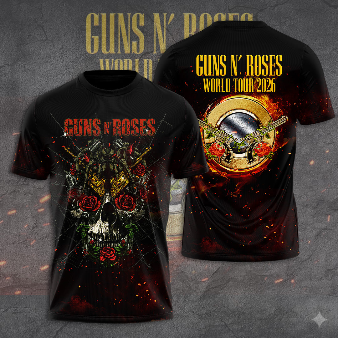 Guns N' Roses Tour 2026 3D Apparel – GNE6041