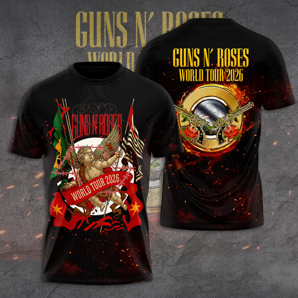Guns N' Roses Tour 2026 3D Apparel – GNE6043