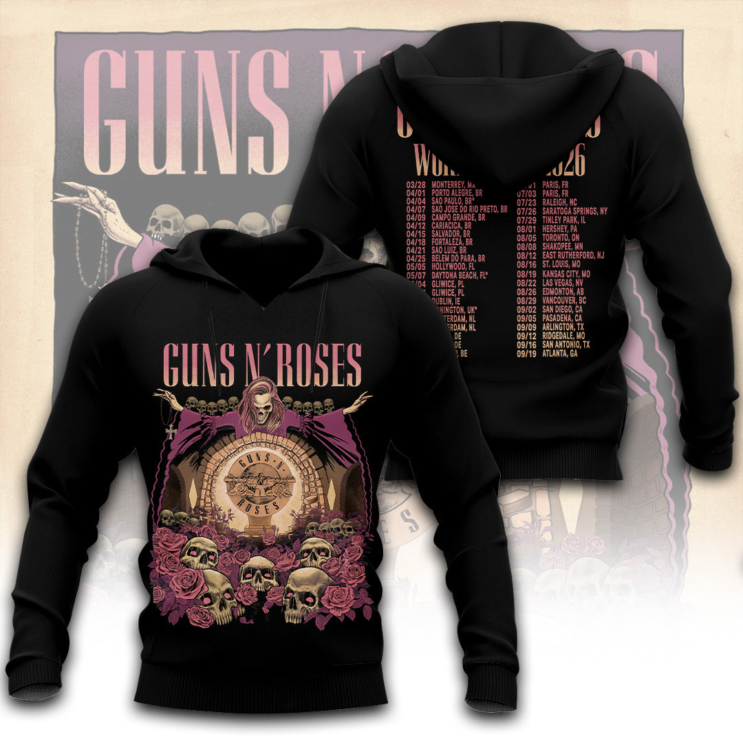 Guns N' Roses Tour 2026 3D Apparel – TANTN24302