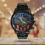 Harley Davidson Black Stainless Steel Watch – TMTHU985