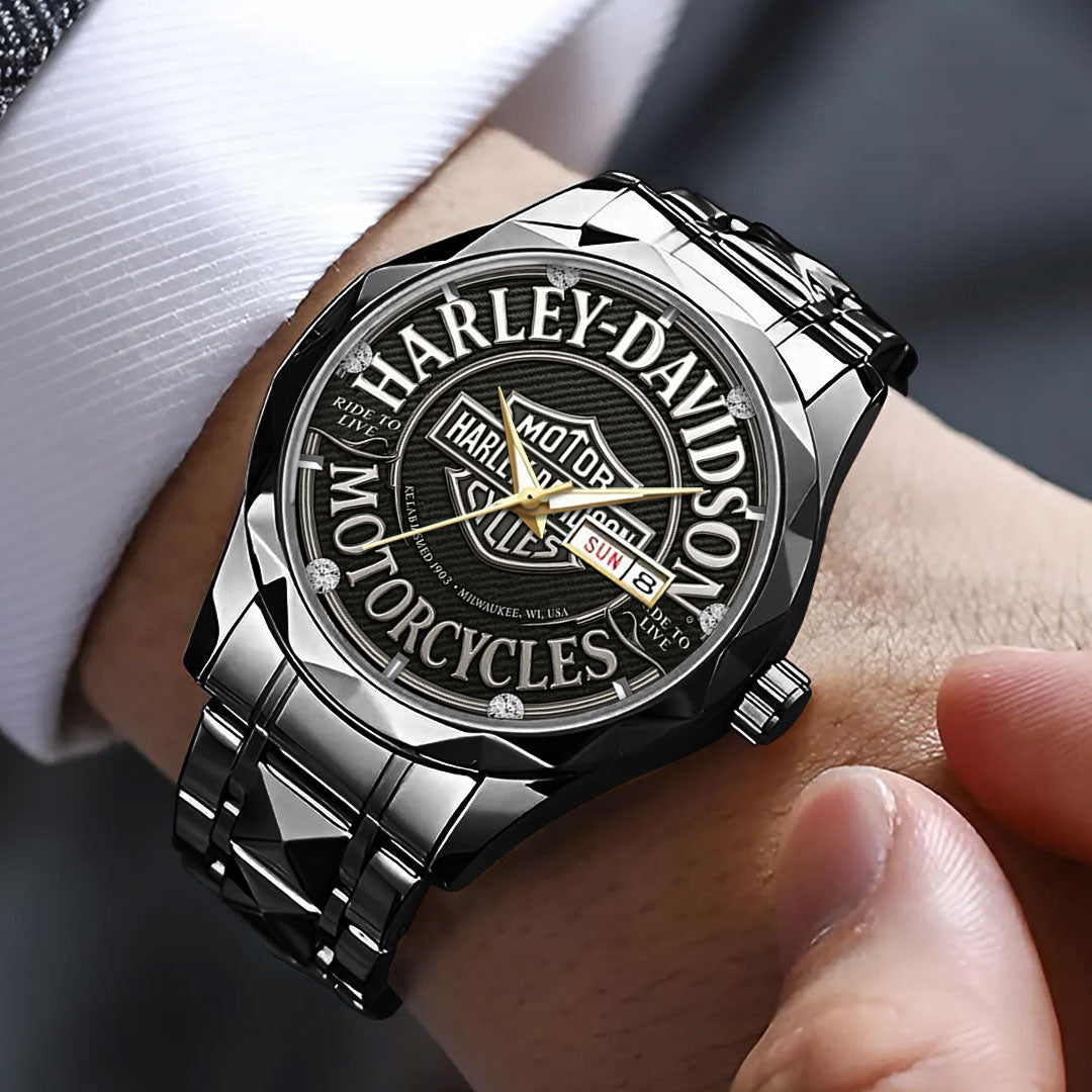 Harley Davidson Alloy Luxury Quartz Watch – TMTHU993