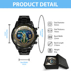 Halo 25th Anniversary Black Stainless Steel Watch – TANTN21699