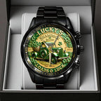Happy St. Patrick's Day Black Stainless Steel Watch – TANTN20186