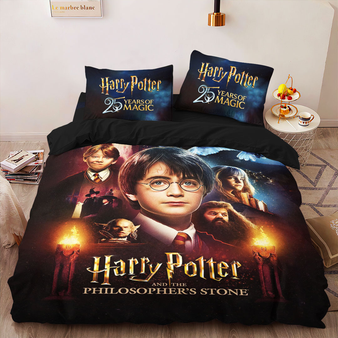 Harry Potter 25th Anniversary 3-Piece Duvet Bedding Set – HOATT15343