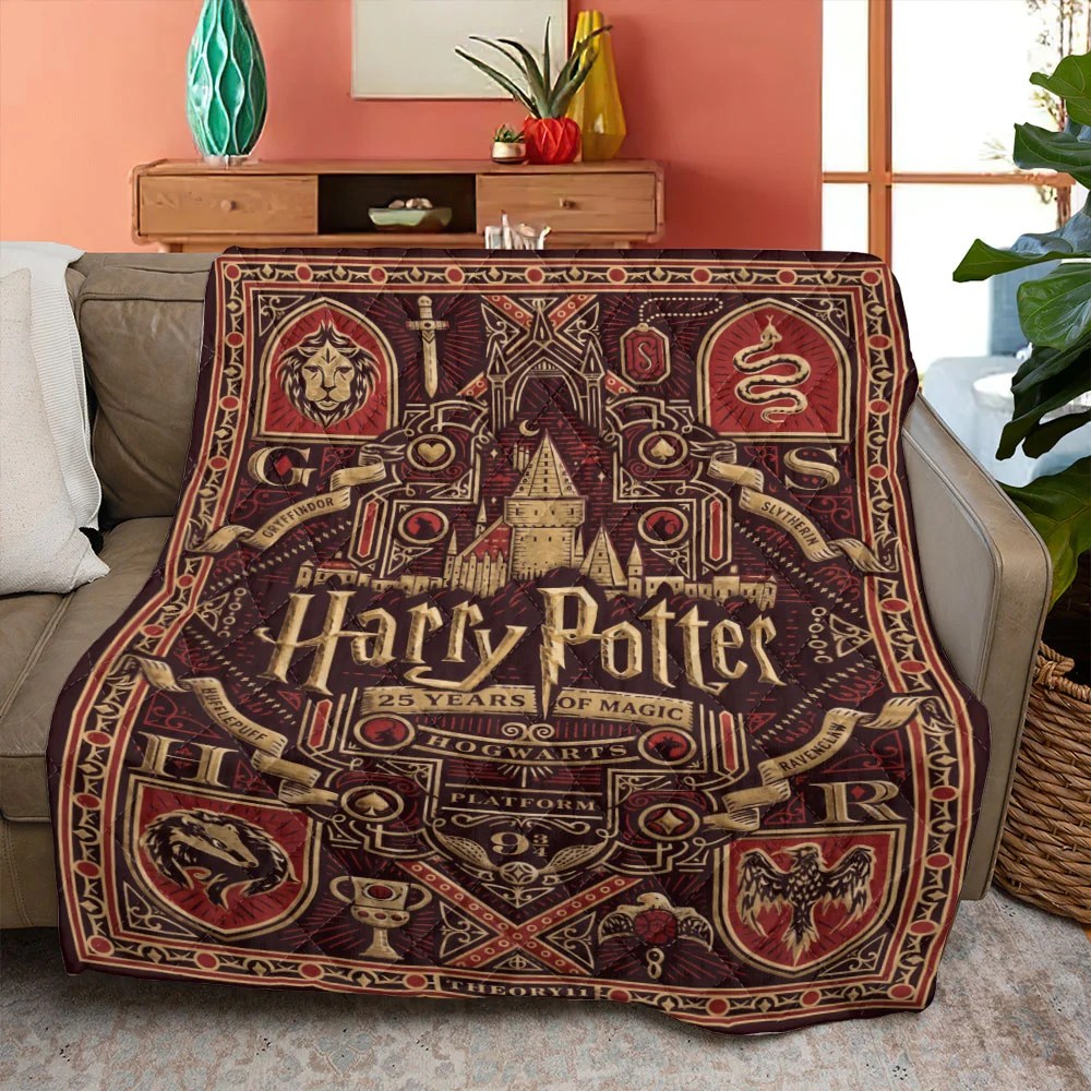 Harry Potter 25th Anniversary Quilt Blanket – TMTHU9273