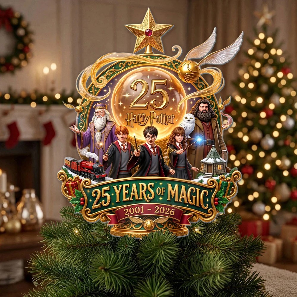 Harry Potter 25th Anniversary Christmas Tree Topper – TMTHU10234