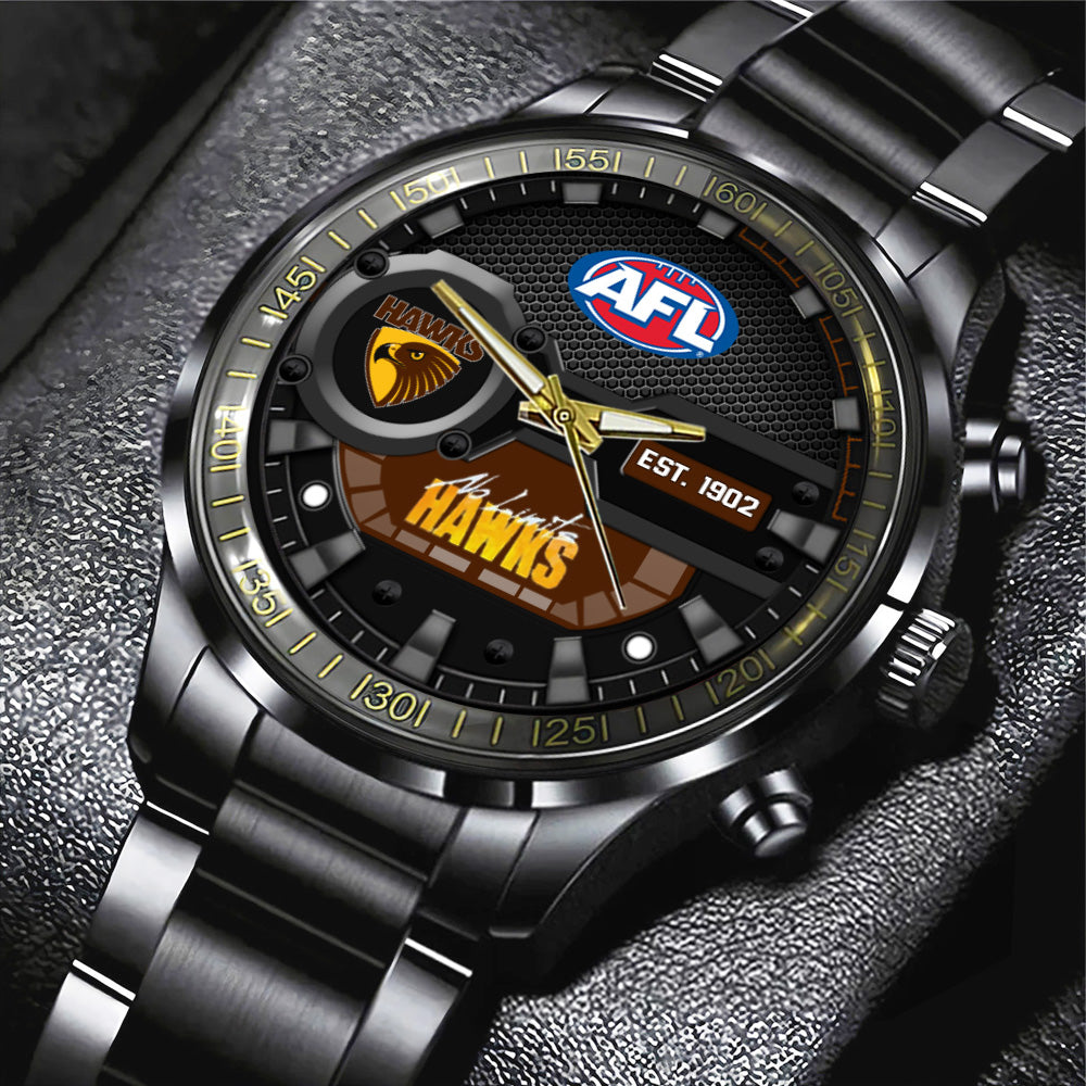 Hawthorn FC Black Stainless Steel Watch – MAITM 8347