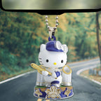 Hello Kitty x Los Angeles Dodgers Champions Custom shape 2-sided Acrylic Car Ornament – TMTHU2101