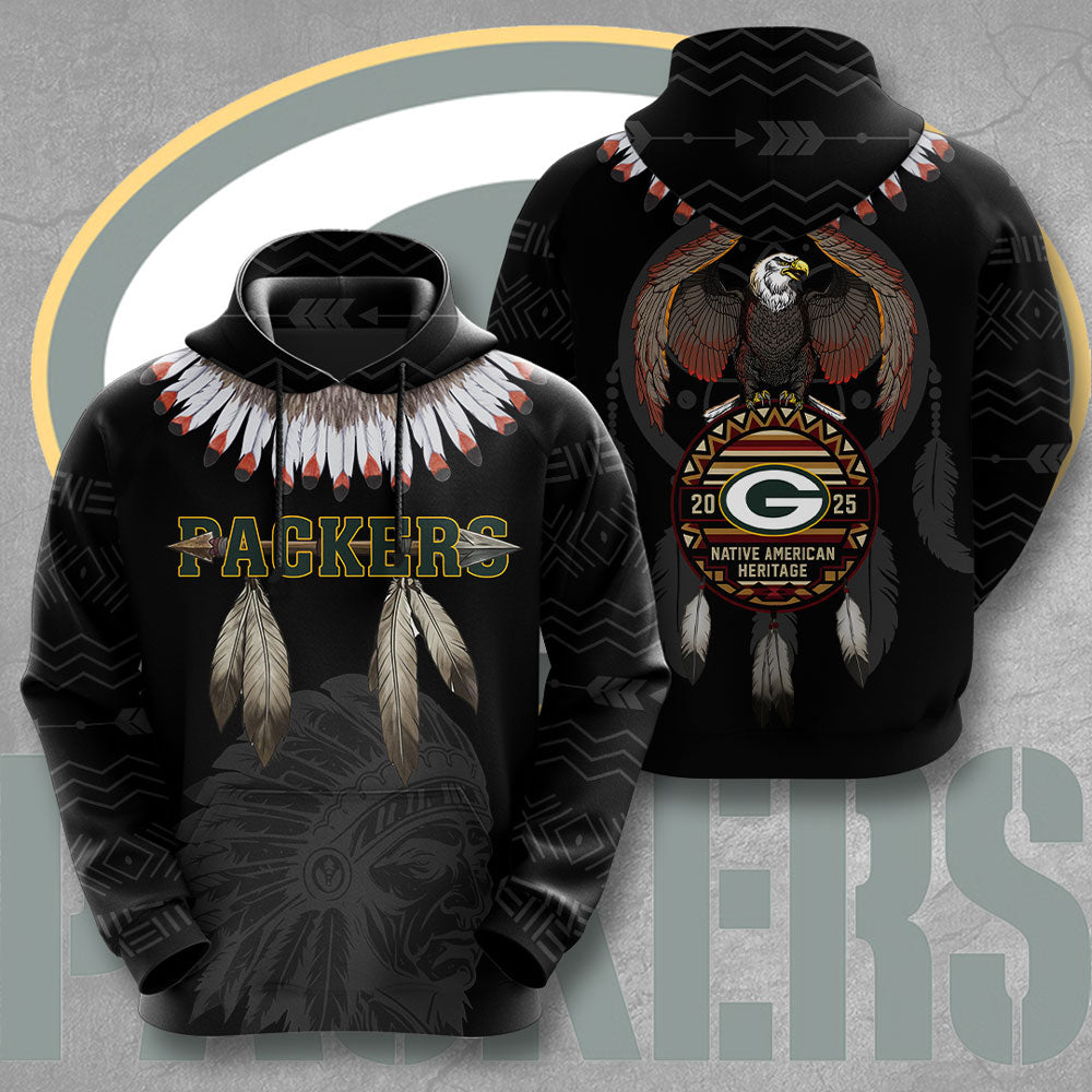 Green Bay Packers x Native American Heritage Month 3D Apparel – TMTHU1073