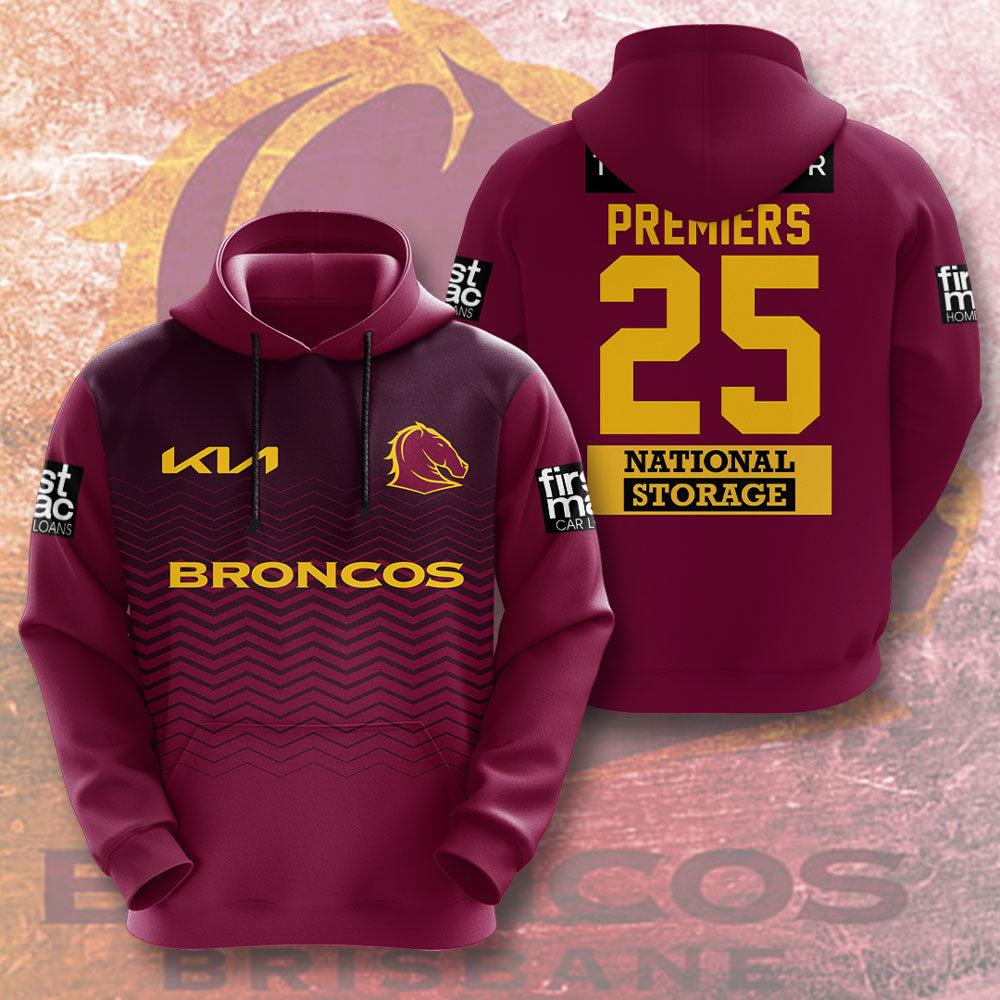 Brisbane Broncos 3D Apparel – TMTHU1708