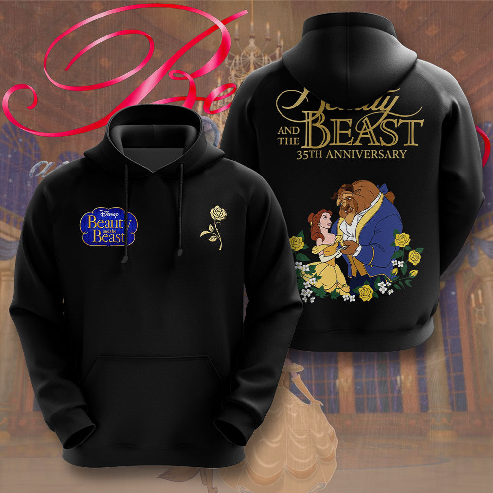 Beauty And The Beast 35th Anniversary 3D Apparel – TMTHU3334
