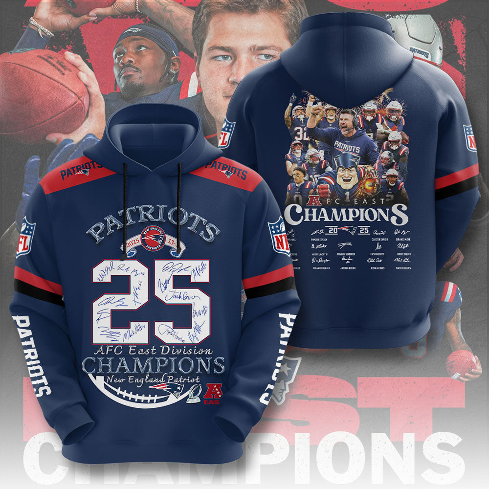 New England Patriots 3D Apparel – TMTHU3773