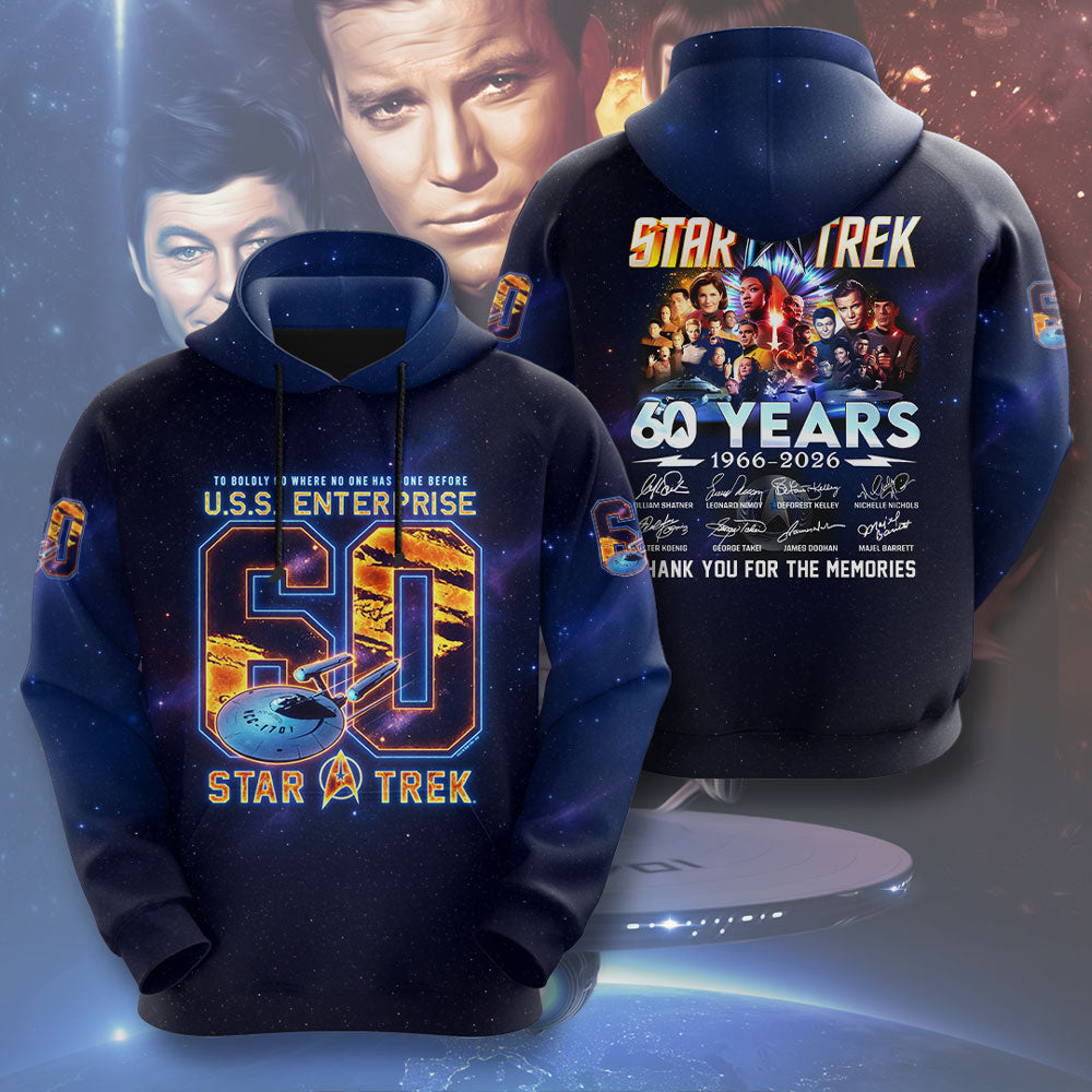 Star Trek 60th Anniversary 2026 3D Apparel – TMTHU4443