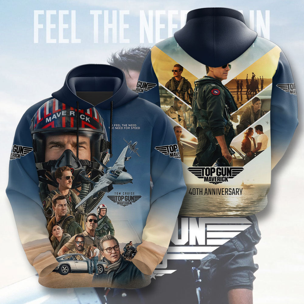 Top Gun 40th Anniversary 2026 3D Apparel – TMTHU6195