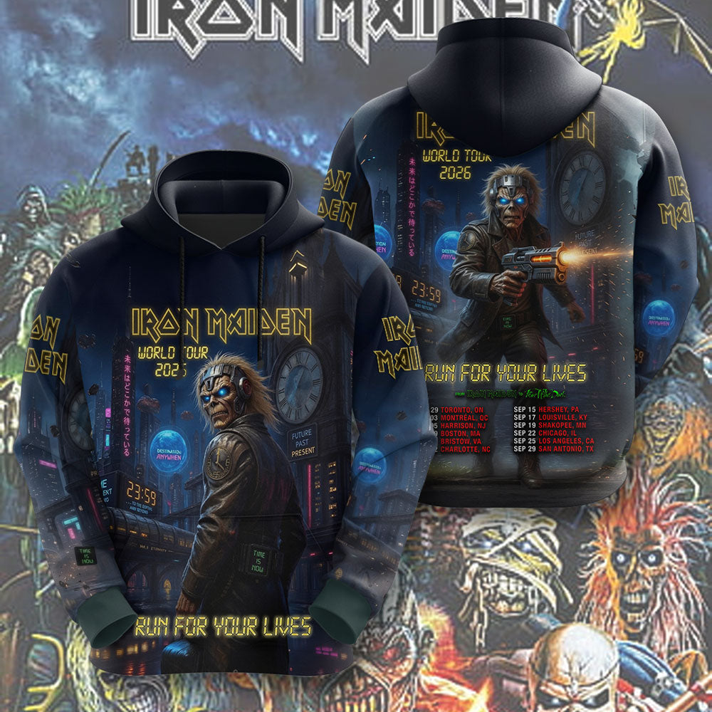 Iron Maiden 2026 World Tour 3D Apparel – TMTHU7390