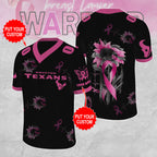 Personalized Houston Texans x Breast Cancer Awareness 3D Football Jersey – MAITM12847