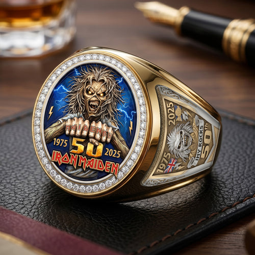 Iron Maiden 3D Engraved Ring – TMTHU7077