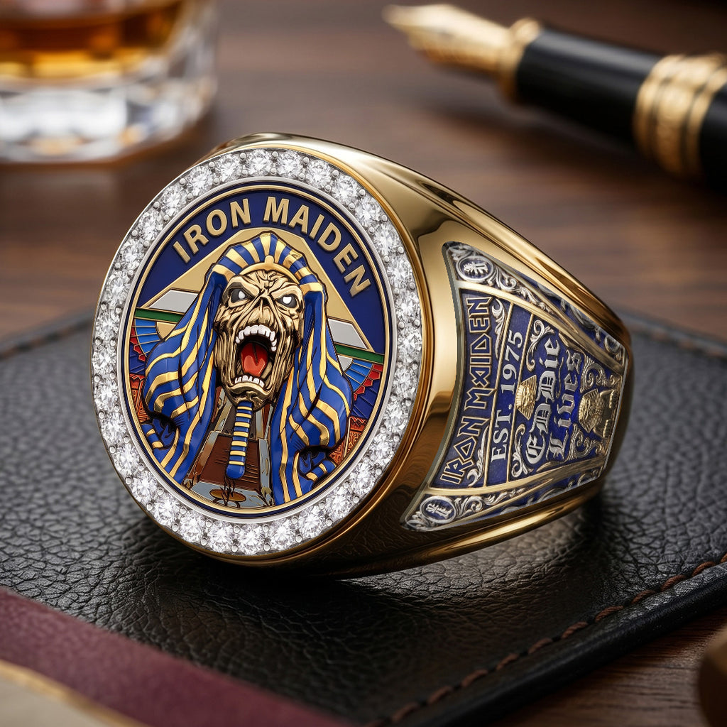 Iron Maiden 3D Engraved Ring – TMTHU7352