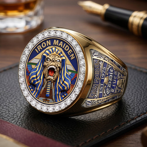 Iron Maiden 3D Engraved Ring – TMTHU7352