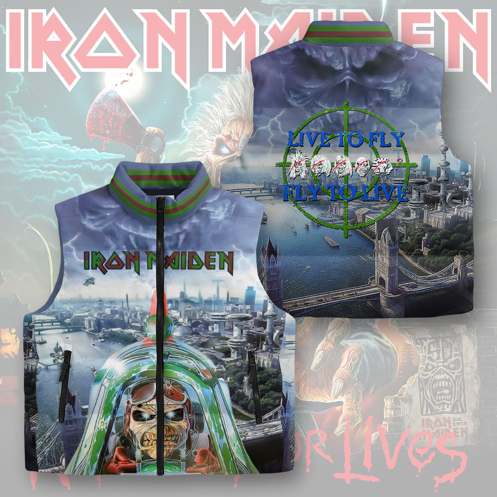 Iron Maiden 3D Sleeveless Down Jacket – TMTHU1141